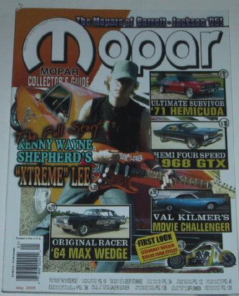 MOPAR COLLECTORS GUIDE 2005 MAY - '64 MAX WEDGE, GTX, '71 HEMI CUDA, XTREME LEE